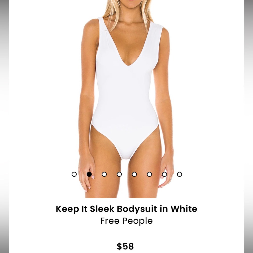 Keep It Sleek Bodysuit in White
Free People